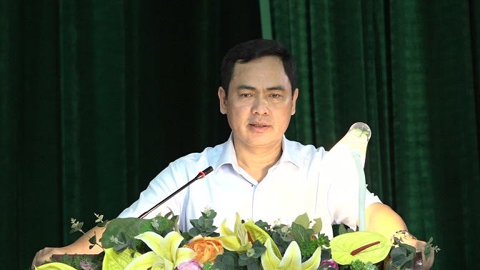 Đồng chí Triệu Minh Xiết – Phó Bí thư Thường trực HU phát biểu chỉ đạo tại hội nghị