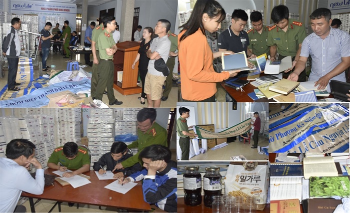 Trong các năm 2017- 2018, Công an Thanh Hóa đã đấu tranh ngăn chặn, triệt xóa nhiều điểm sinh hoạt, bắt giữ xử lý nhiều đối tượng hoạt động truyền đạo HTCĐCTM trái pháp luật, thu giữ nhiều tài liệu liên quan. Ảnh: Công an Thanh Hoá