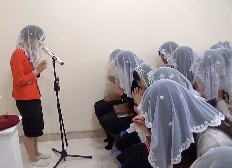 Hoạt động truyền đạo trái phép của tổ chức tự xưng “Hội thánh Đức Chúa Trời Mẹ”. Nguồn ảnh: Internet.