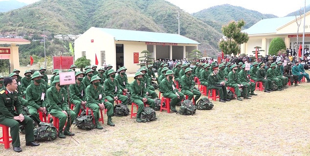 Các tân binh tham dự buổi lễ