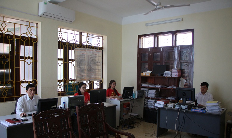 Phòng làm việc của Chi cục Thống kê huyện Mường Lát