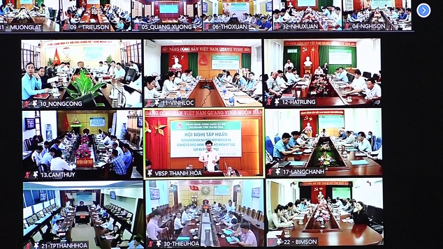 Các điểm cầu trực tuyến trên địa bàn tỉnh