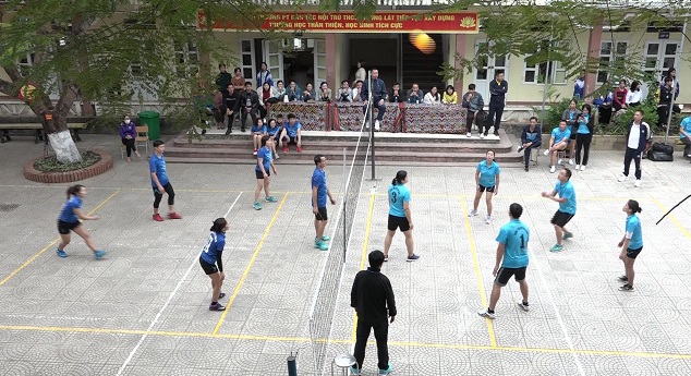 Một số trận đấu của các trường PT DTNT trong tỉnh.