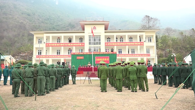 Toàn cảnh buổi lễ ra quân huấn luyện năm 2023
