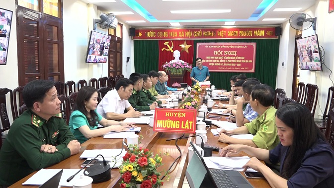 Toàn cảnh Hội nghị tại điểm cầu UBND huyện