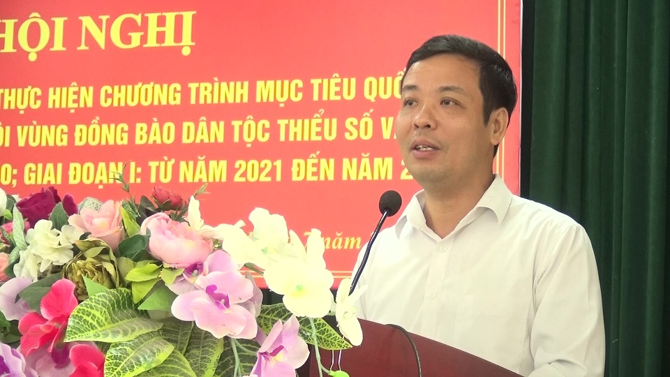 Đồng chí Mai Xuân Giang – HUV, Phó Chủ tịch UBND huyện, phát biểu khai mạc