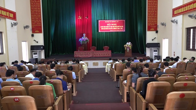 Hội nghị sơ kết giữa nhiệm kỳ thực hiện Nghị quyết Đại hội Đảng bộ huyện lần thứ VI, nhiệm kỳ 2020 – 2025