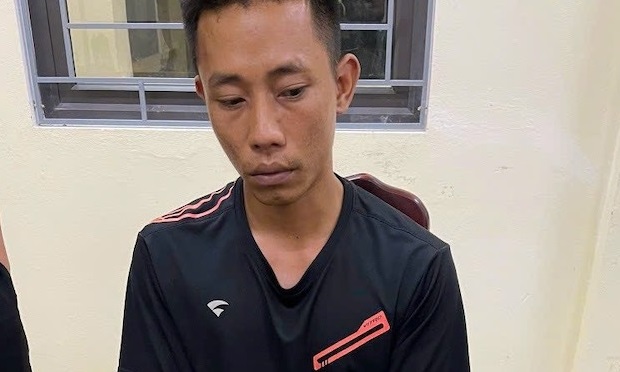 Đối tượng Đỗ Văn Lý tại cơ quan điều tra.