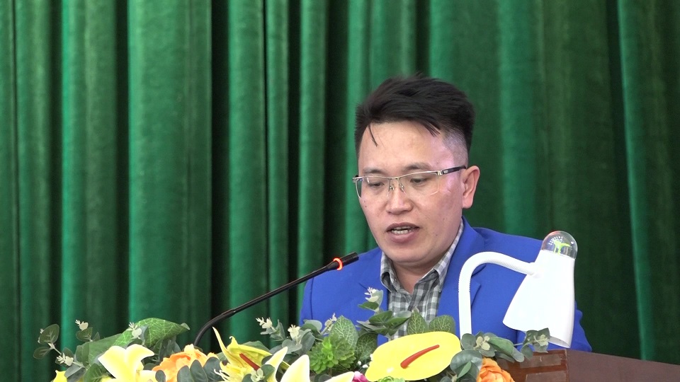 Đại diện lãnh đạo Huyện đoàn đánh giá cao sự phối hợp trong công tác tuyên truyền phòng chống ma tuý, ATGT cho Thanh, thiếu niên trên địa bàn huyện