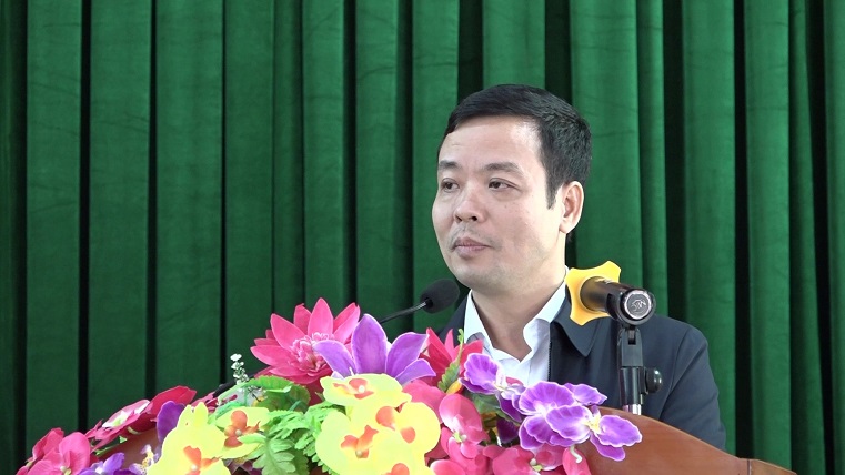 Đồng chí Mai Xuân Giang, Phó Chủ tịch UBND huyện phát biểu chỉ đạo tại Hội nghị.