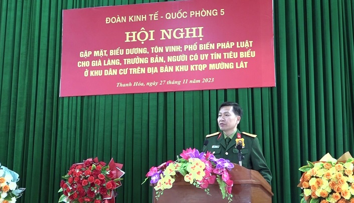 Đại tá Mai Văn Tài, Chính uỷ Đoàn KTQP 5 thông tin tình hình thời sự trong nước, thế giới nổi bật tháng 11 năm 2023.