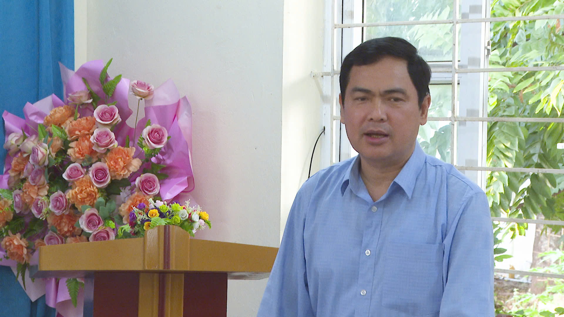 Đồng chí Triệu Minh Xiết, Phó Bí thư Thường trực Huyện ủy phát biểu chỉ đạo tại Hội nghị.