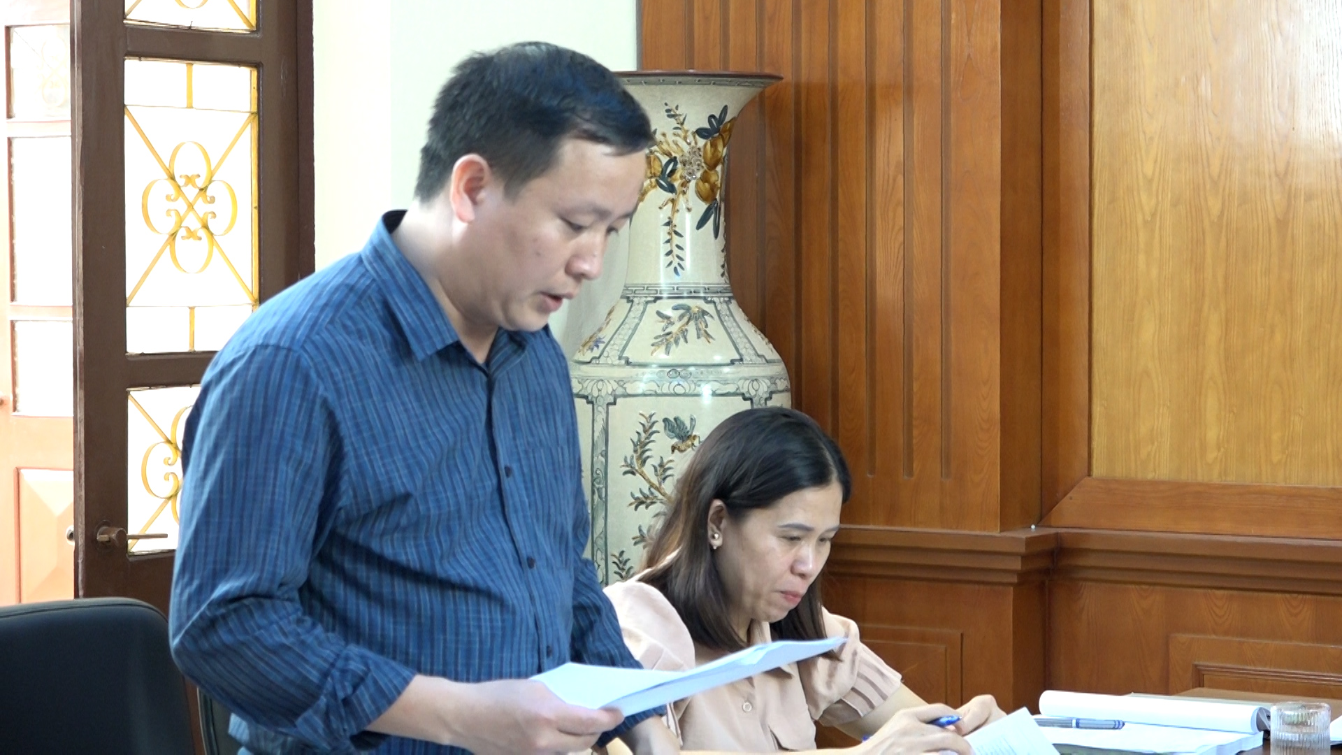 Đại diện Hội đồng đã trình bày các chỉ tiêu đánh giá, quy trình thực hiện và nội dung liên quan theo yêu cầu